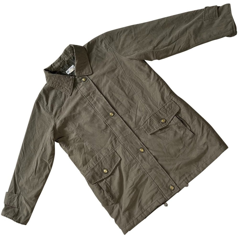 Gabriella Vicenza (Italy) Quilted Collar Military Jacket Army (Pas De Calais) LG